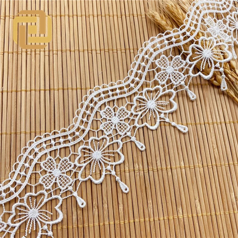 Stock Polyester Lace Women's Clothing Laces Chest Korea Rashel Bridal Crochet Lace Trimming Ribbon Cheap