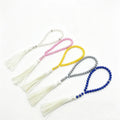 Fashion Custom 33 Pcs Plastic Pearl Prayer Bracelet with Tassel Islamic Religious Rosary Beads Muslim Religious Jewelry Gift