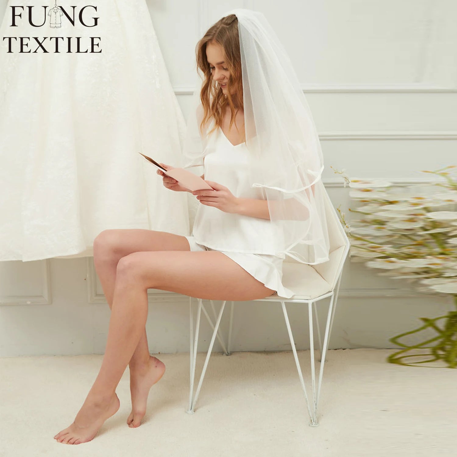 Fung 6016 Luxury Thermal Spring/Summer Satin Cami Set Elastic Waist Pajamas Set Valentine's Day Gift 2021