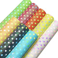 Phantom Colored Dots Leather Fabric Roll for Making Decoration/DIY Accessories PU Leather