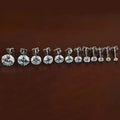 925 Sterling Silver Spectacular 3mm to 10mm CZ Cubic Zirconia Stud Earrings for Women