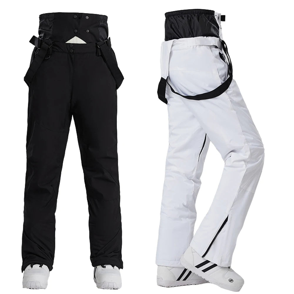 High Quality Unisex Breathable Plus Size Ski Pants -30 Degree Waterproof Windproof Warm Snowboarding Trousers for Winter Use