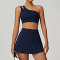 Hot Sale Ladies Running Sports Golf Skirt 2 Piece Tennis Wear Suit Gym Wear With Lining Tennis Set for Women
