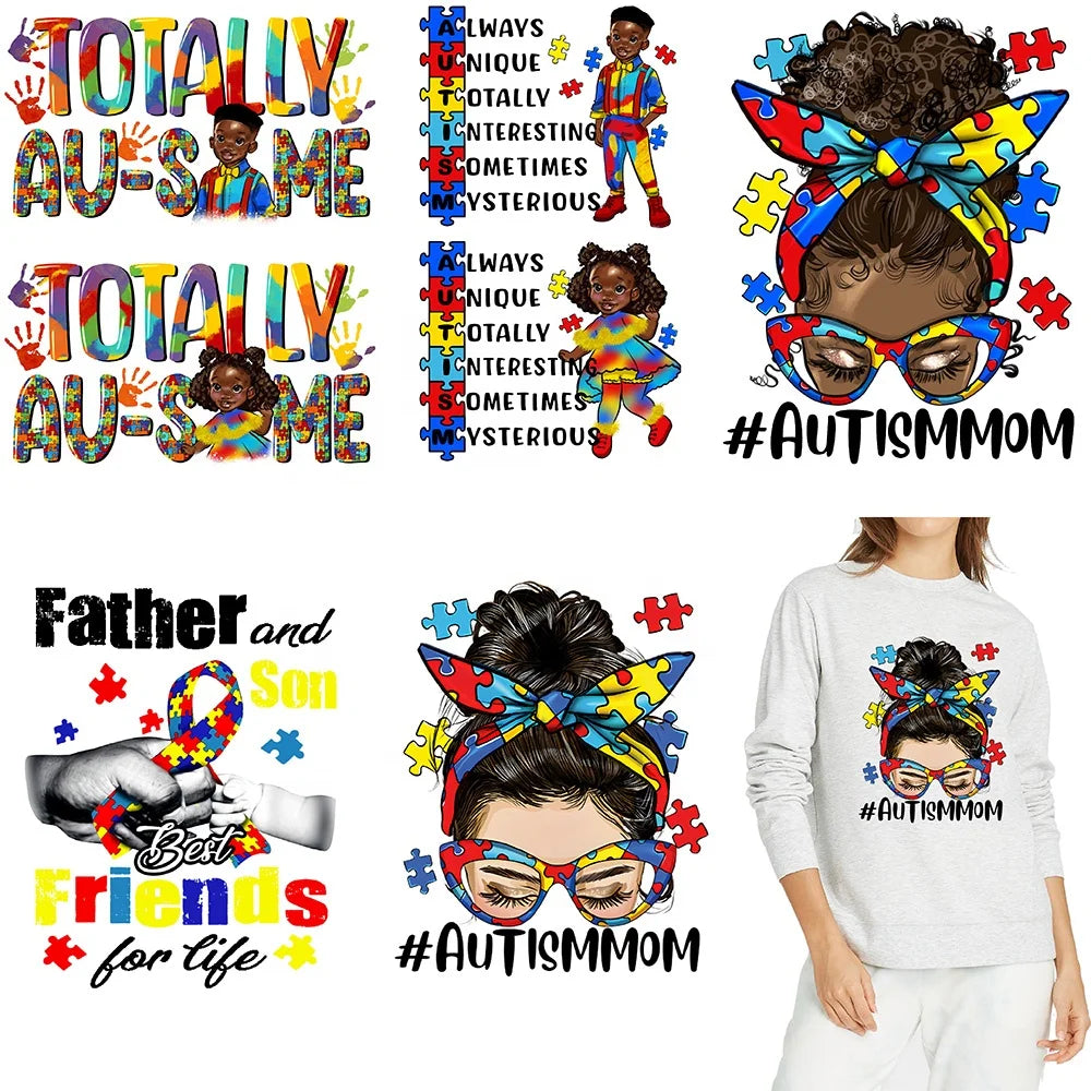 Custom A3 Full-Color Heat Transfer Printing Numbers Design Durable Eco-Friendly Smooth Surface Iron-On Transfers for Shirt Press