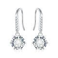1CT 6.5mm Moissanite Earring New Design Round Cut Moissanite 14k Gold PlatedJewelry Women Earrings 925