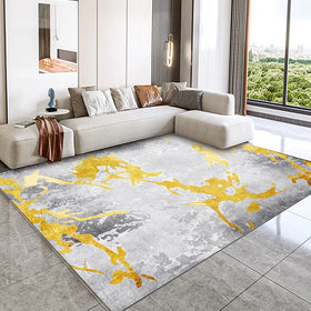 Custom White and Gold Carpets and Rugs Living Room Moroccan Modern Large Abstract Rug Luxury Fancy Carpet Dining Room