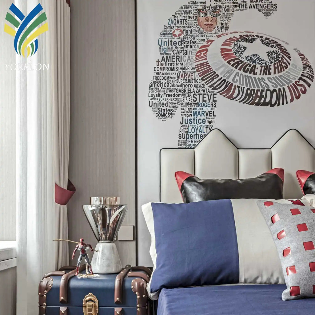 Cartoon Character 3D Mural Wallpaper for Kids Room Modern Design Home Decorative Bedroom Wallpaper Waterproof Anti-Static