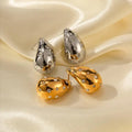 Earrings18K Gold Plated Stainless Steel Inset Zircon Earrings INS Women's Fashion Earrings Jewelry Wholesale Waterproof Jewelry