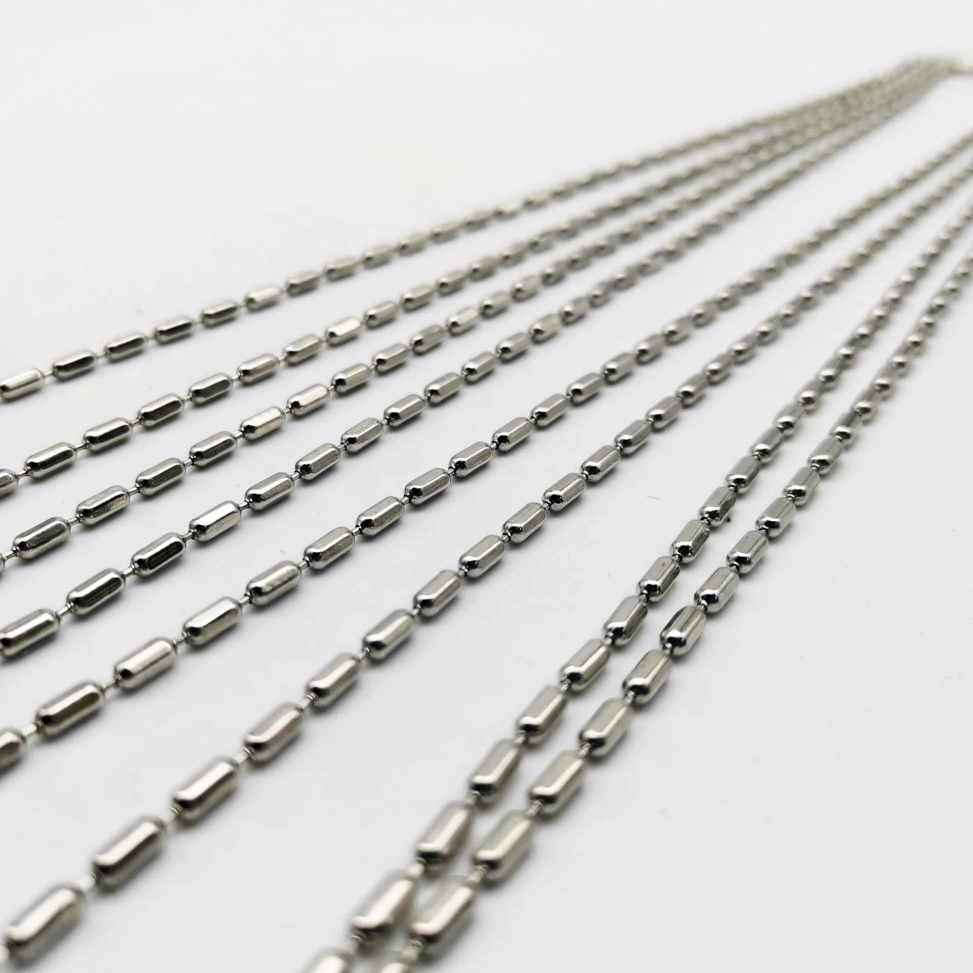 2022 GT Cadena De Bolas Steel High Quality Custom Endless Jewelry Stainless Steel Necklace Ball Chain Key/sunglass Metal Chain