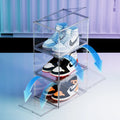 Magnetic Transparent Shoe Storage Box Plastic Stackable Custom Drop Front Clear Shoe Display Sneaker Show Boxes for Shoe