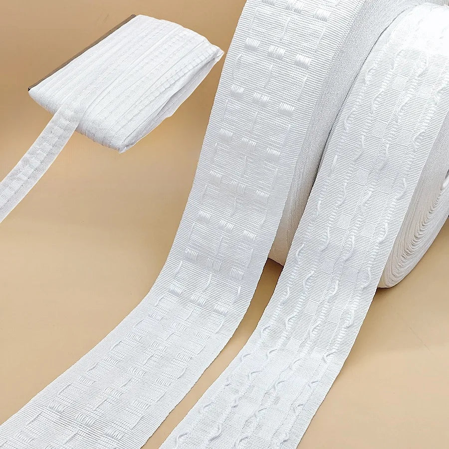 XinLan Good Quality Curtain Accessory White Curtain Tape Durable Polyester Nylon Curtain Tape