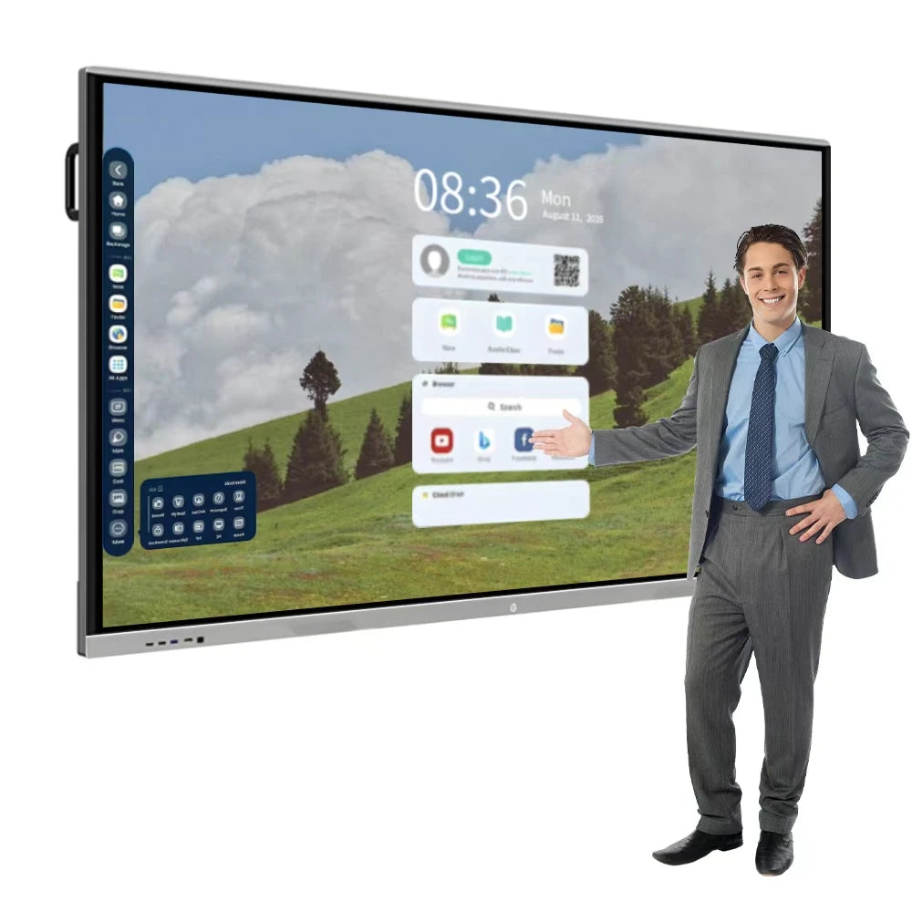 65 75 85 98Inch All in One Interactive Panel Smart Whiteboard Educational Screen Digital Boards Smart Board for School Teaching