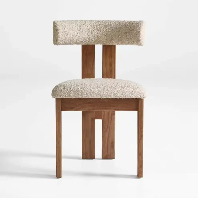 Modern Luxury Dining Room Chair Designer Ash Wood Frame with Fabric Upholstery Scandinavian Style for School and Gym