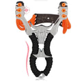 High Quality Alloy Bull Head Slingshot Powerful Rubber Hunting Catapult Outdoor Shooting Sports Competitive Children's Toy
