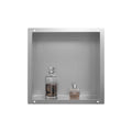 Easy Installation Modern Matte Black Wall Mount Shower Niche 304/316 Stainless Steel 12x12" Bathroom Lifetime Warranty OEM MegaBDM