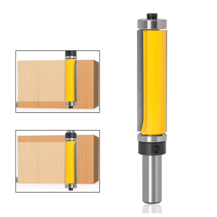 L-N210 1PC Double Bearing Flush Trim Router Bit Top & Bottom Bearing 1/2 Shank 2-1/2 Woodworking Router Bits