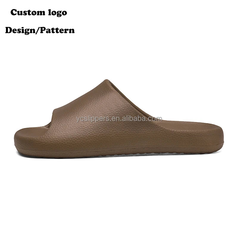 BreezeStep EVA Slides Outsole slippers for Women Custom Home Thick Sole slippers Open Toe Flip Flops Designer Beach Sandals