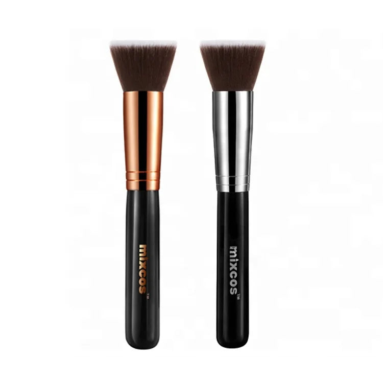 Flat Top Buffing Huge Synthetic Hair Wood Handle Face Makeup Brush