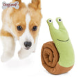 Eco-Friendly Magic Snail Design Dog Toy Durable IQ Training Snuffle Toy Made of Plush and Fleece for Cat Pet Play Bag Packed Pet chew toys