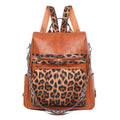 Plain Sublimated Customised Smell Proof Waterproof Lady Fashion Women PU Leather Backpack Zipper Closure 14.9 Laptop Compatible
