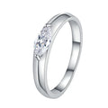 Marquise Cut 925 Sterling Silver Diamond Moissanite Ring 0.5Carat Engagement Rings for Women Sparkling Gemstone Party Rings