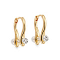 LOZRUNVE Fine Jewelry Piercing Jewelry Silver 925 Unique Design Two Plating Engraved Flower Huggie Hoop Earring