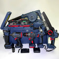 6pcs Power Tool Kits Electric Drill Brushless Battery Wrench Cordless Blower Portable Garden Pruning Chain Saw Combination Set