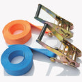 50mm 5T Polyester Motorcycle Wire Grip Ratchet Straps With Metal Buckle Tool