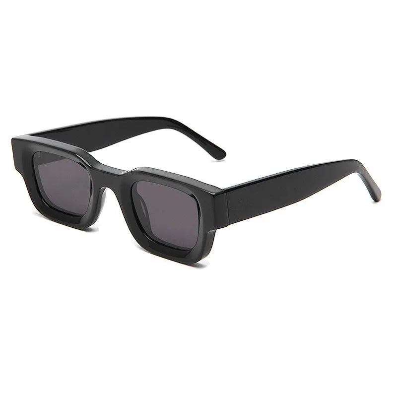 2025 High End Vintage Small Frame Acetate Sunglasses Retro Handmade Thick square Acetate Sunglasses