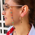 Bohemian Sunglasses Holder Jewelry Accessories Colorful Evil Eye Beads Chains for Glasses