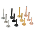 Wholesale Accessory Internally Threaded Labret Bar Parts Stainless Steel Lip Piercing Post Threadless Shaft Engagement