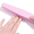 Wholesale Custom Logo Diamond Shape Nail Buffer Double Sided Sponge Nail File 100/180 Grit Washable Manicure Tool MegaBDM