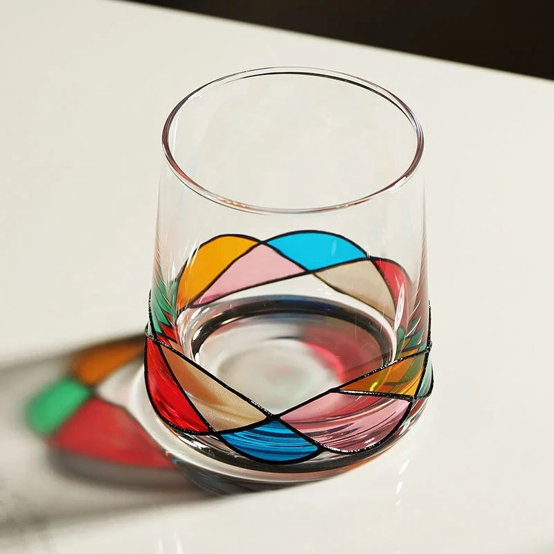 Wholesale Custom Unique Crystal Stemless Light Luxury Style Whiskey Glass
