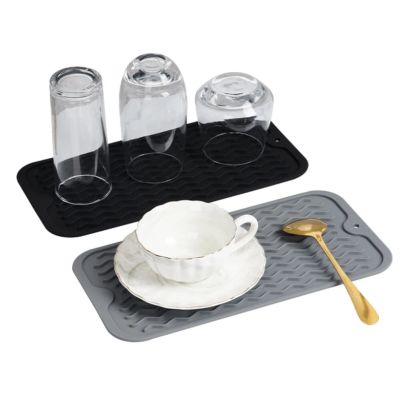 Waterproof Heat Resistant Silicone Rectangle Table Mat Dining Pad Tableware Home Kitchen Gadget Accessories Pot Liners for Home