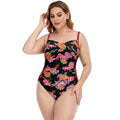 2021 New Floral Print Swimsuit One Piece Bikini Plus Size Swimwear
