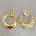 Custom Logo Fine Jewelry Summer Brass Huggie Earrings Wedding Engagement Gift Trendy Wholesale Bulk 2023