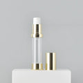 Wholesale Airless Pump Spray Cosmetic Packaging 5ml 10ml Golden Silver Empty Refilled Skincare Foundation Serum Bottle