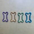 5cm Painting Electrophoresis Dog Bone Shaped Carabiner