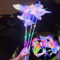Magic Gift LED Glow Stick Kids Luminous Swing Butterfly Colorful Flash Handheld Light Up Sticks Toys