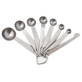 8pcs Measuring Spoon Set with Ruler Kitchen Baking Stainless Steel Measuring Scoop