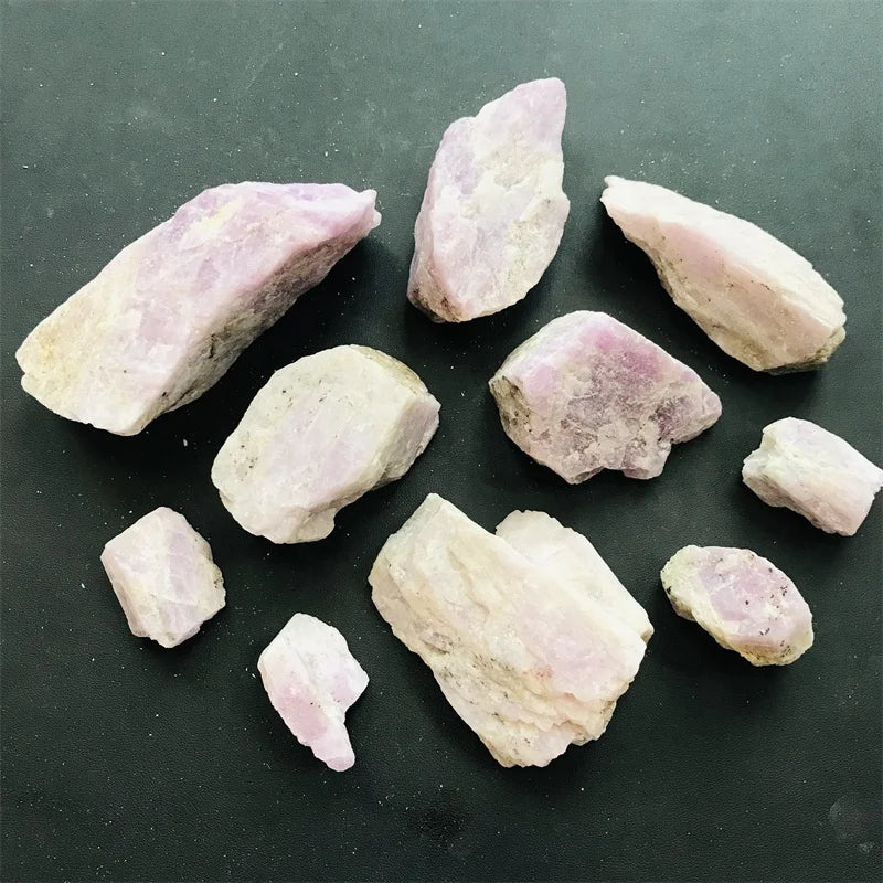 Wholesale Natural Kunzite Crystal Raw Stone Purple Spodumene Rough Stones