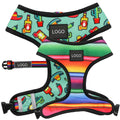 Manufacturer Customized Printing Popsicles Designer Pet Harness Leash Collar Set Wholesale Neoprene Vest Dog Harness No Pull