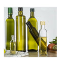 250ml 500ml 750ml 1000ml Leak-Proof Transparent Glass Oiler Bottles for Olive Oil and Jelly with Screw Cap and Hot Stamped