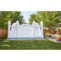 Custom Large Outdoor Commercial Castle Double Slide White Eco-Friendly PVC Inflatable Bounce House with Slide Bouncer for Kids