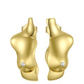 FASHION Body Part 3D Chest Stud Earrings for Women Gold Color Special Earings Fashion Jewelry Pendientes Mujer E191113