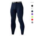 Men's Training Wear Compression Pants with Elastic Waist and Skinny Fit for Running and Gym Workouts Athletic Tights