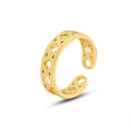 Hot Selling Geometric 18 K Stainless Steel Open Trendy Jewelry Ring for Women