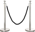 Round Head Hot Selling Queue Management Stainless Steel 201/304 Rope Stanchions Posts with 1500mm Rope for Banks & Airports