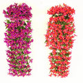 Wholesale Artificial Flower Vine 7 Fork Silk Lily Rattan Wall  Wedding Decoration