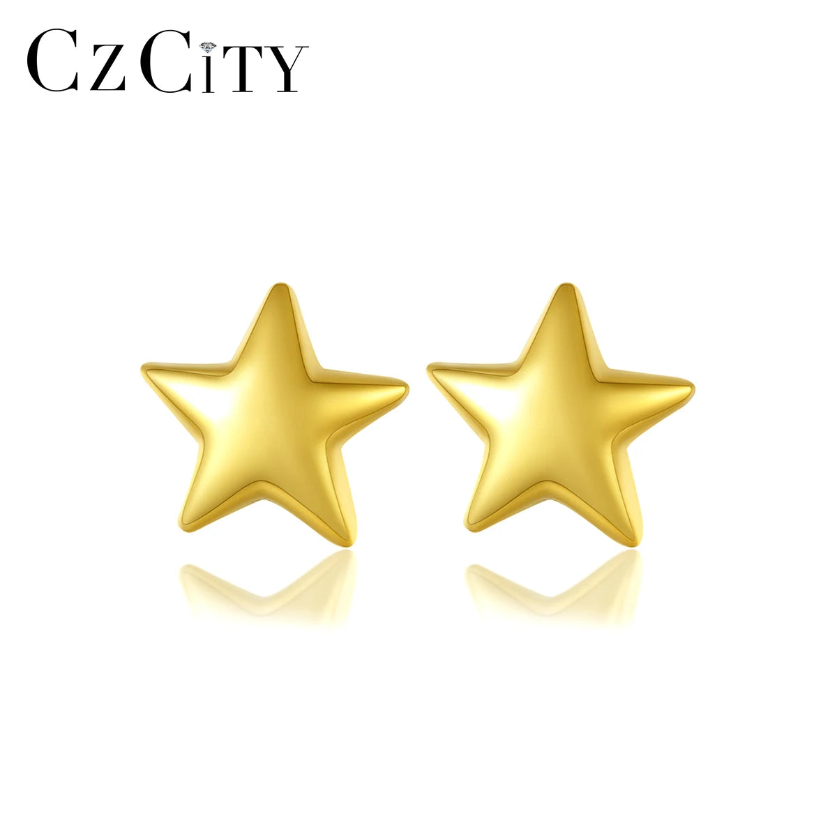 CZCITY S925 Earring New Metal Ear Ring Popular Latest 2026 Fashion Silver Stud Earing for Woman